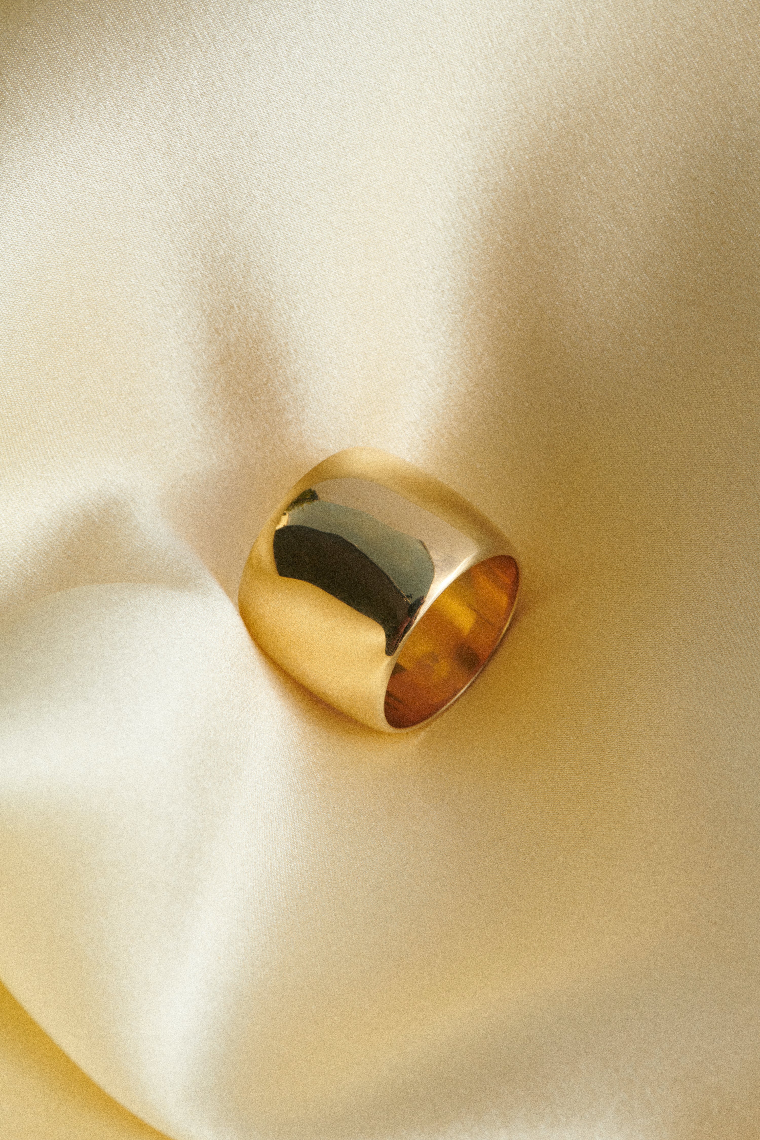18K WIDE CIGAR BAND RING - Image 3