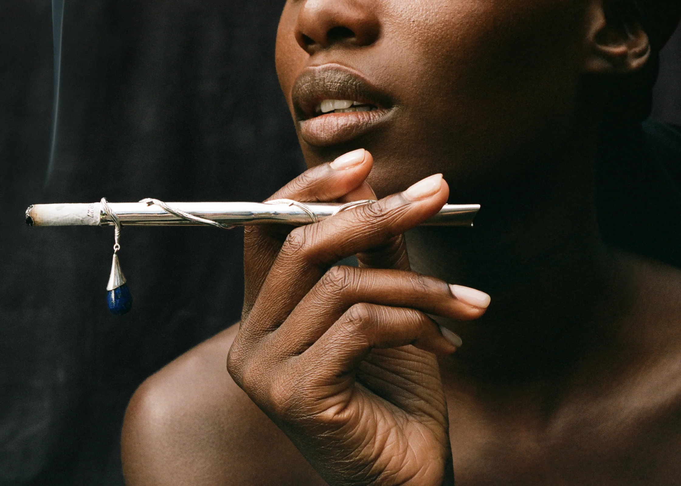 Climbing Thorn Cigarette Holder, Lapis - Image 8