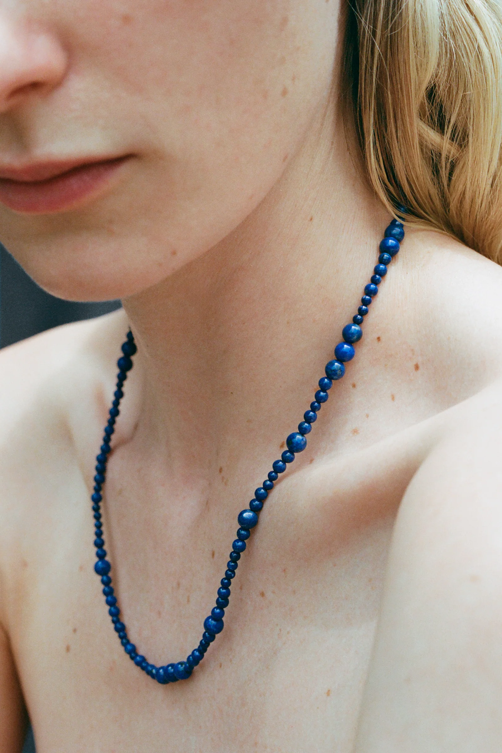 Constellation Necklace in Lapis, 20in - Image 2