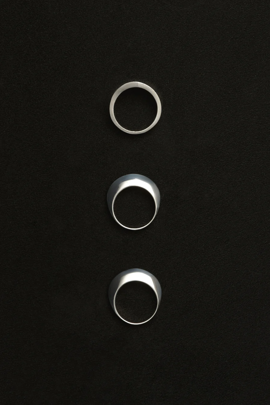 DISC AND DIMPLE RING SET - Image 3