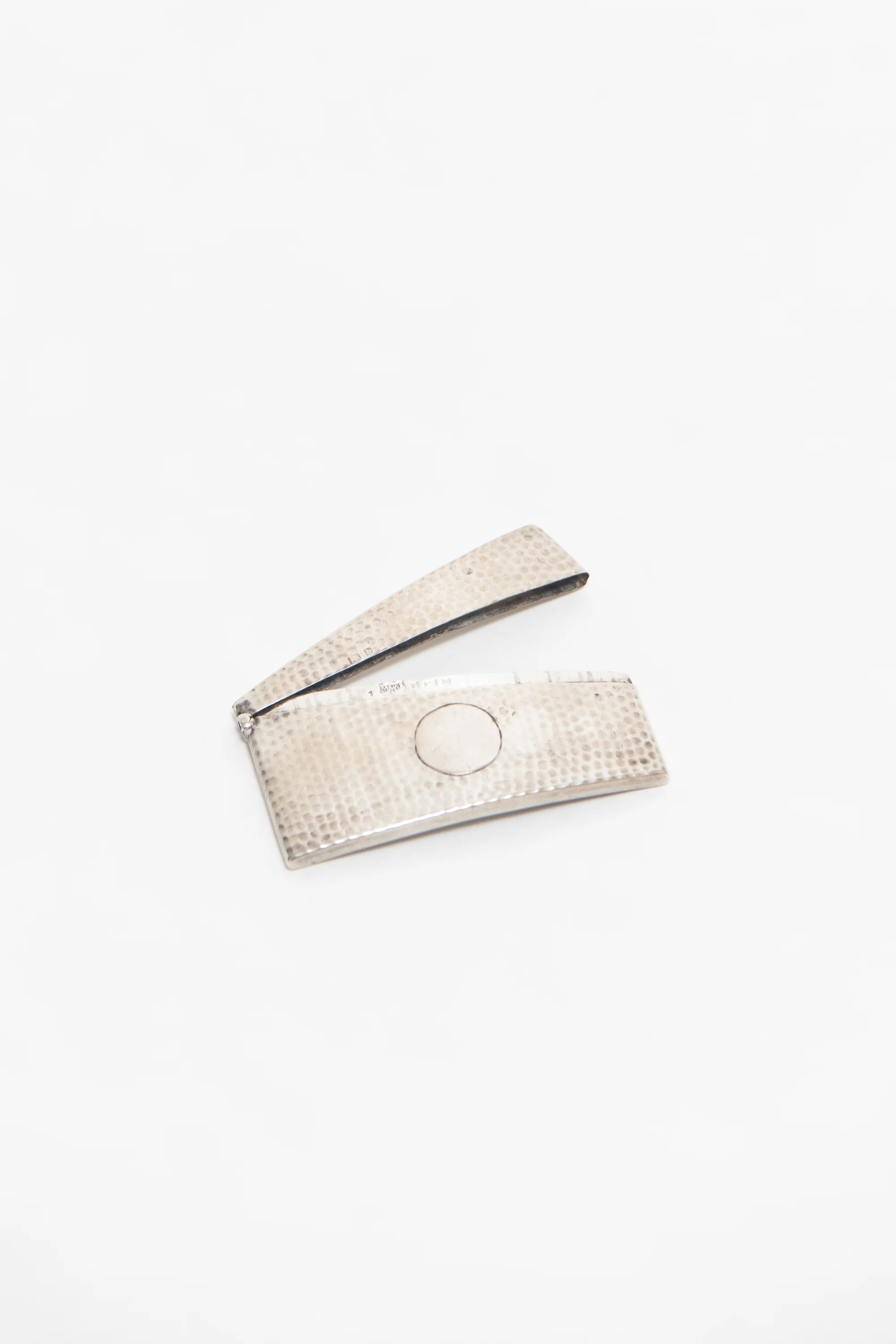 ENGLISH, HAMMERED STERLING SILVER CARD CASE, C. 1905 - Image 2
