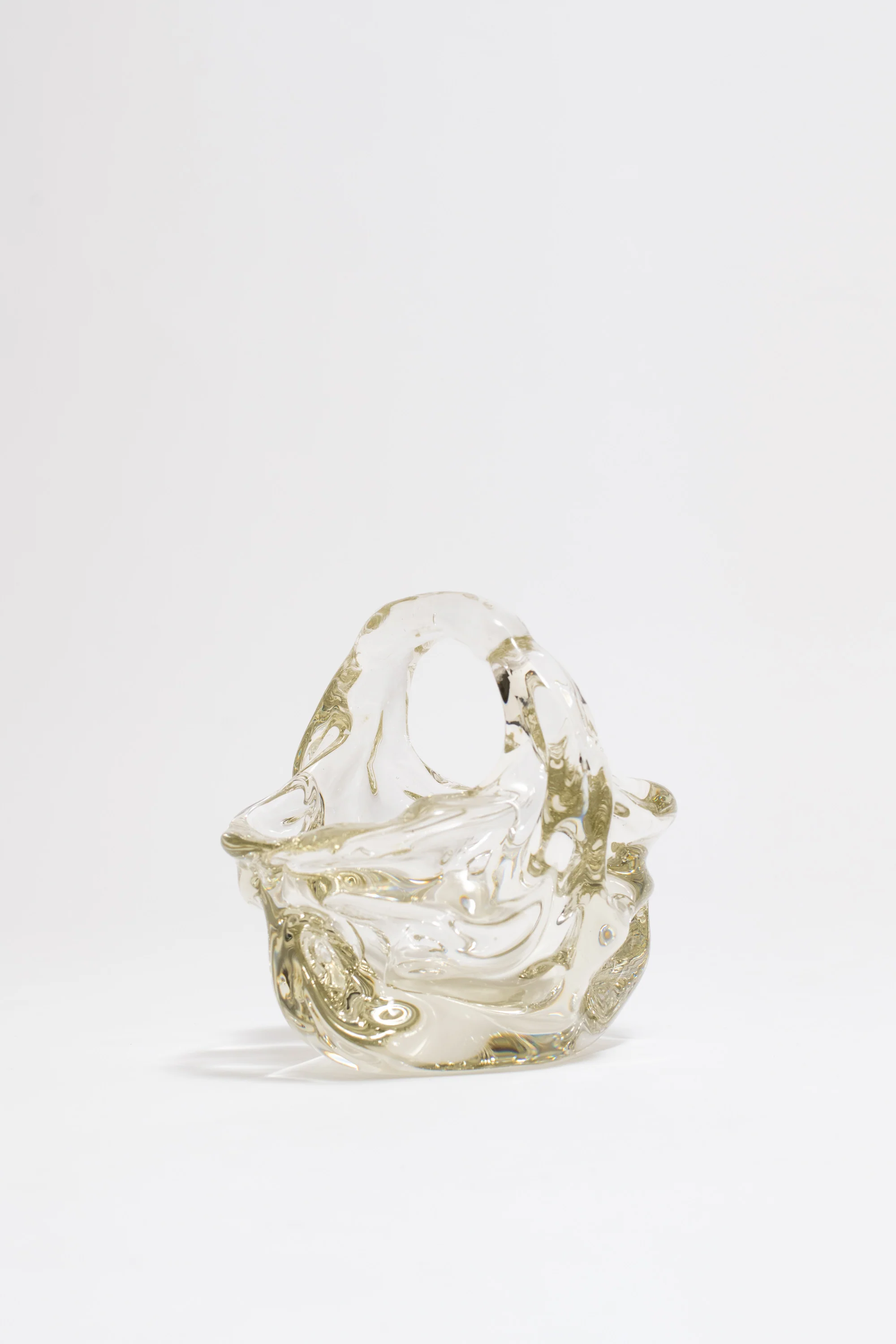 GLASS BASKET. ANDRE THURET, C. 1930 - Image 2