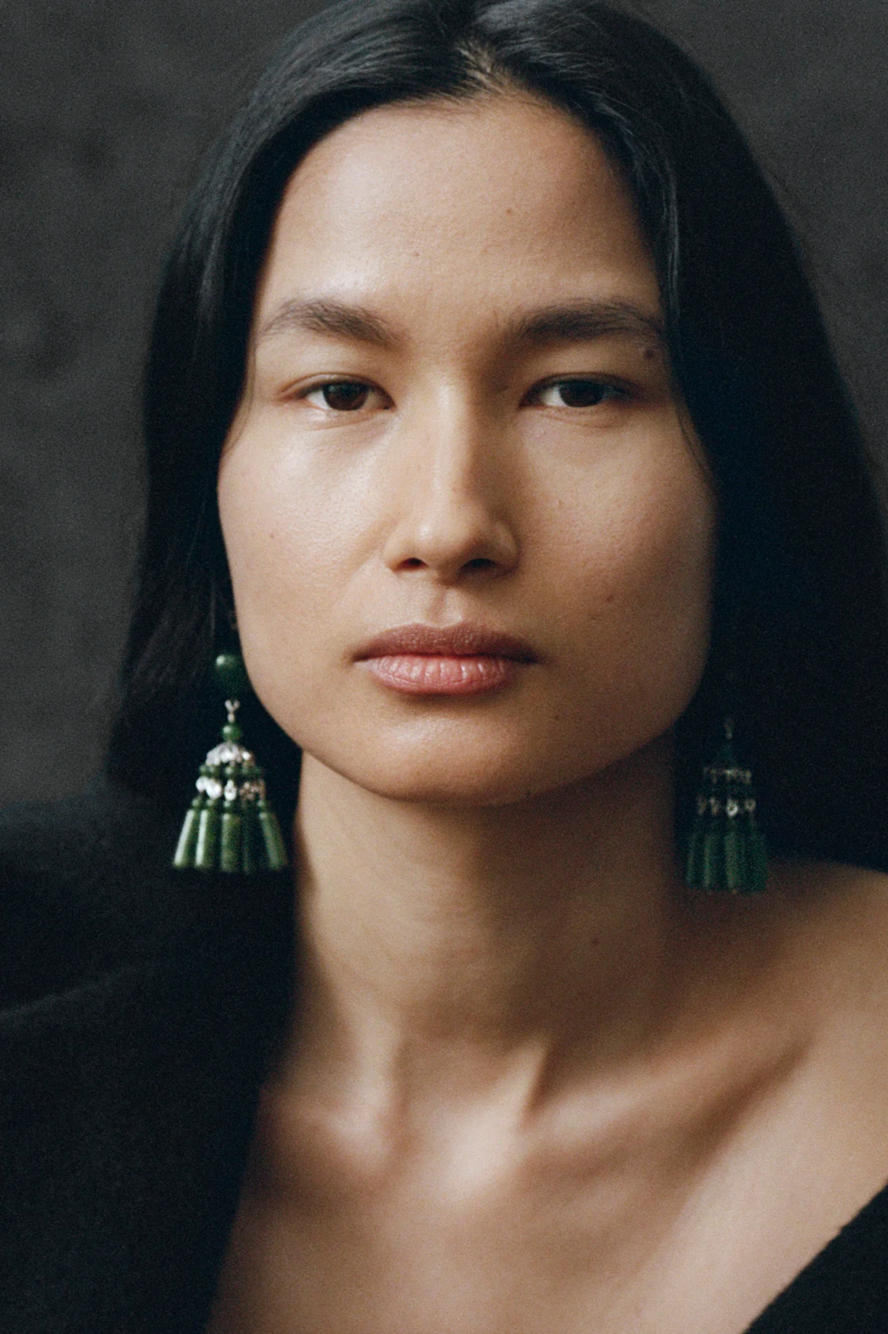 Jade Flamenco Earrings - Image 2
