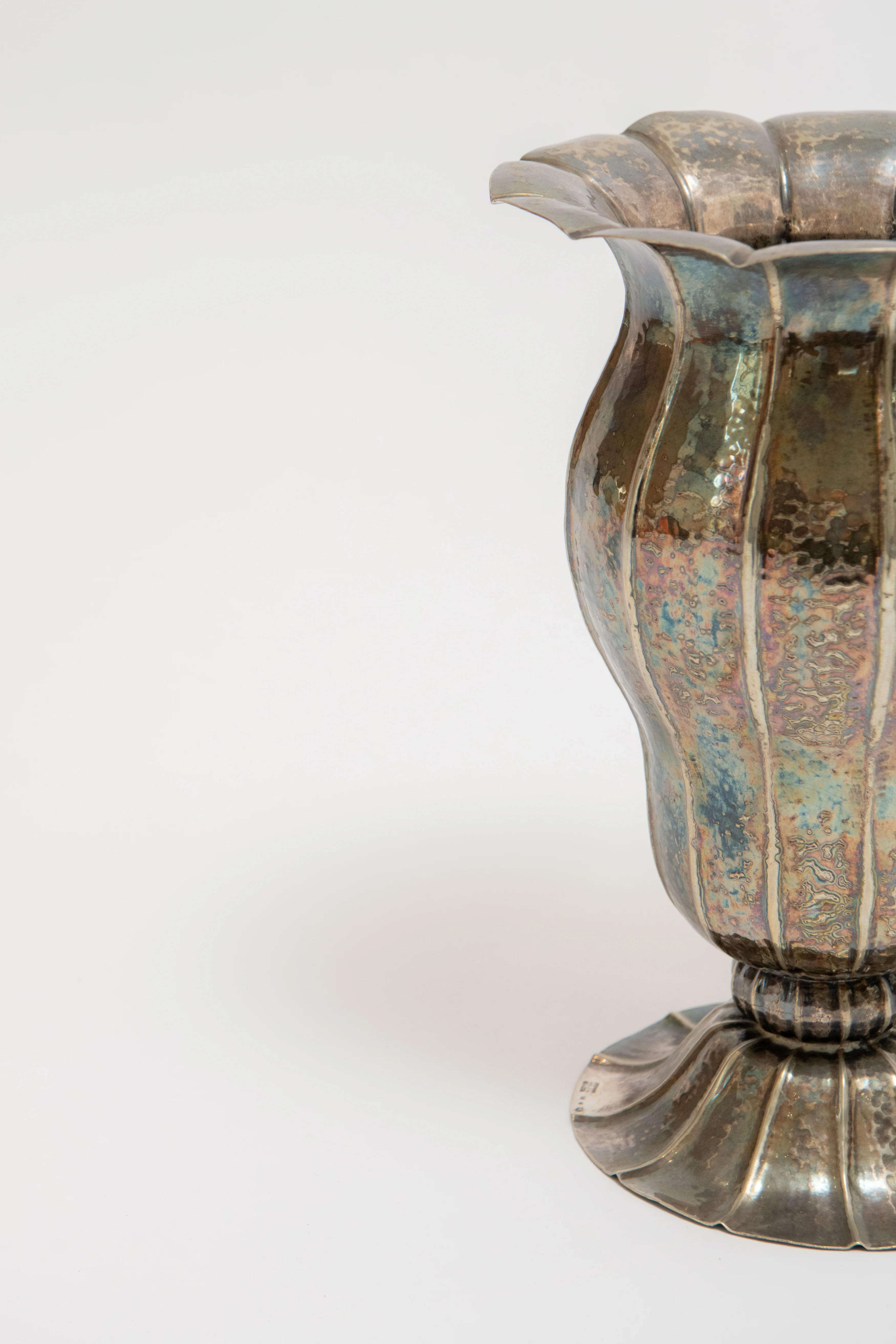JOSEF HOFFMANN, WIENER WERKSTÄTTE, SILVER VASE, C. 1925 - Image 4