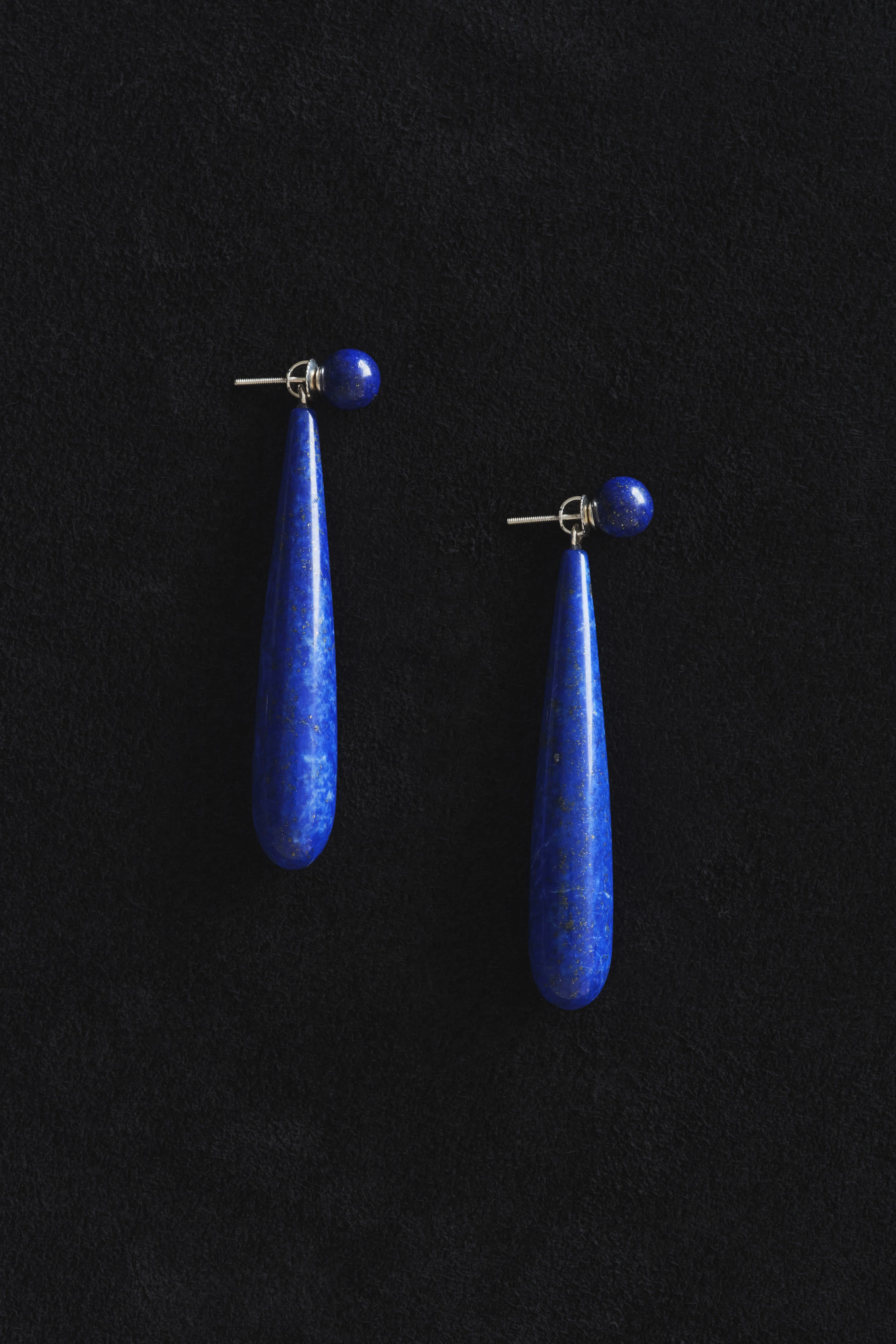 Large Angelika Earrings in Lapis - Image 3