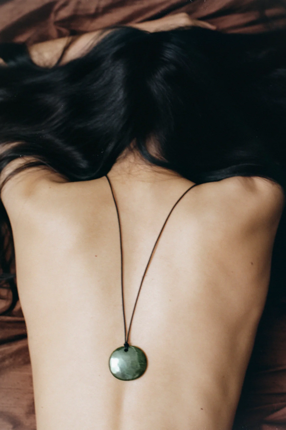 Medium Full Moon Pendant in Jade - Image 3