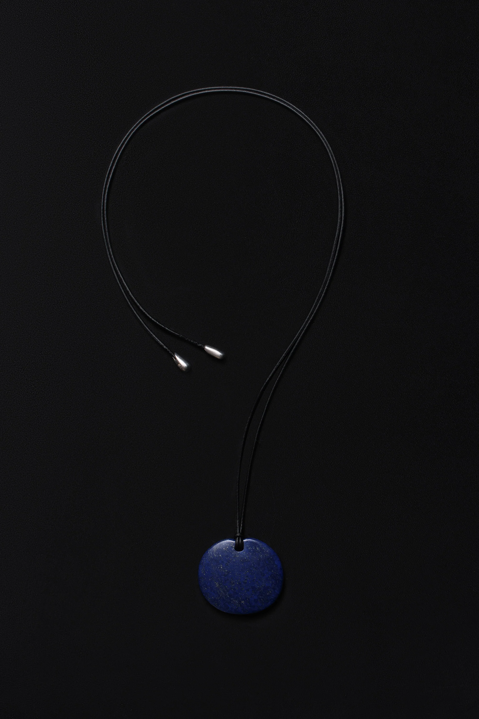 Medium Full Moon Pendant in Lapis - Image 3