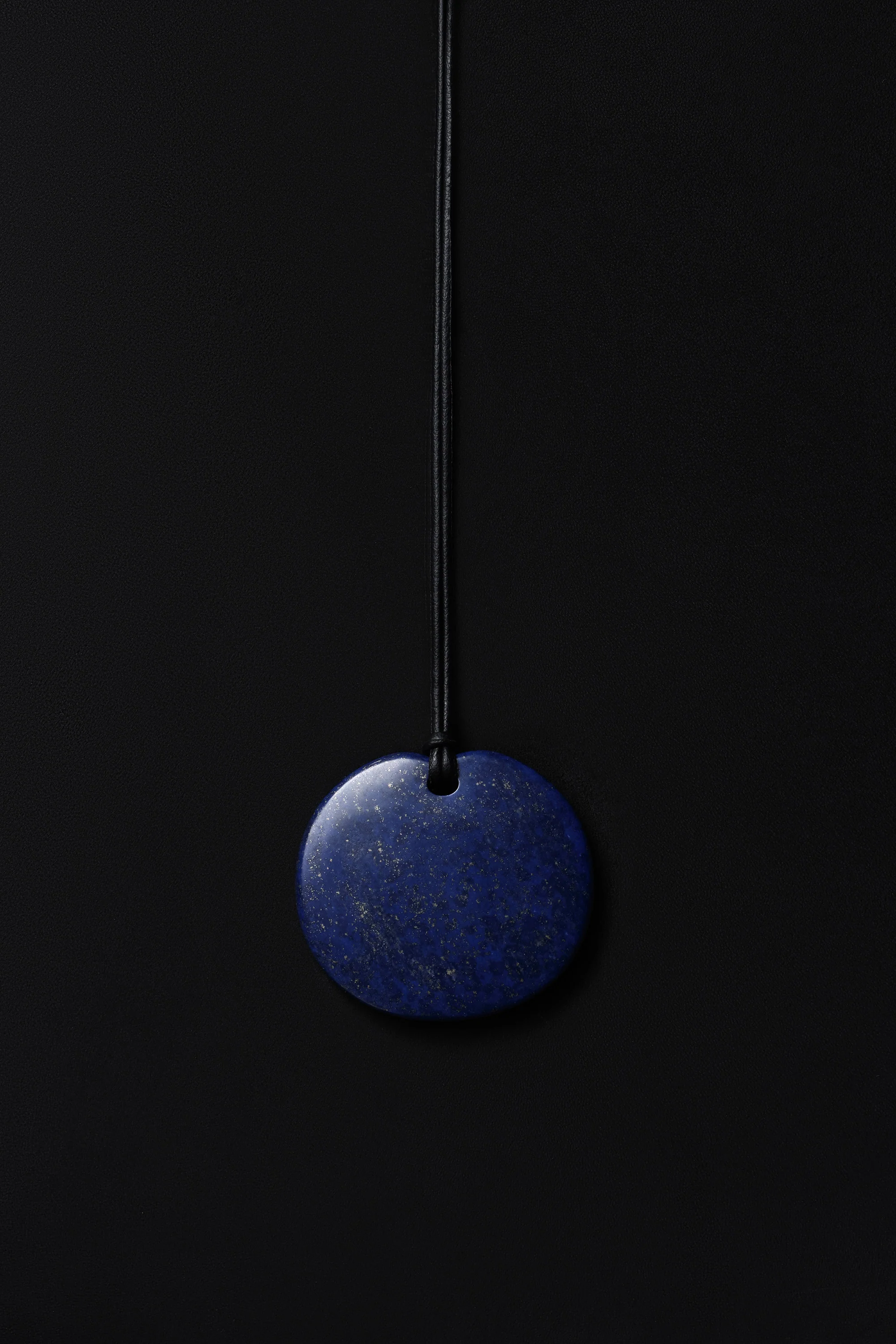 Medium Full Moon Pendant in Lapis - Image 4