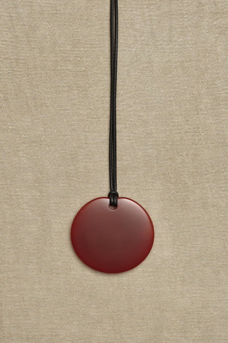 Medium Full Moon Pendant in Carnelian - Image 3