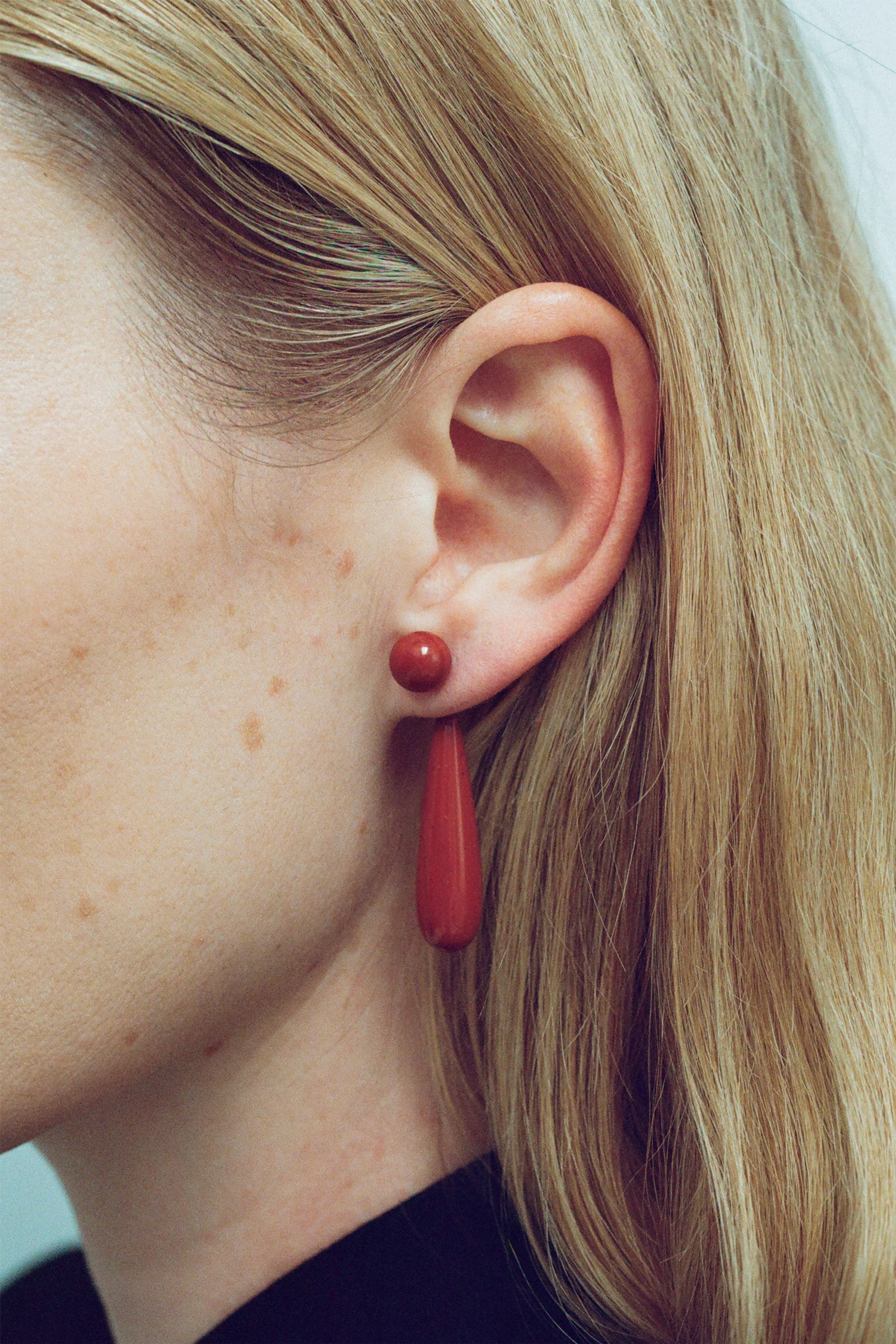 Small Angelika Earrings in Jasper - Image 3