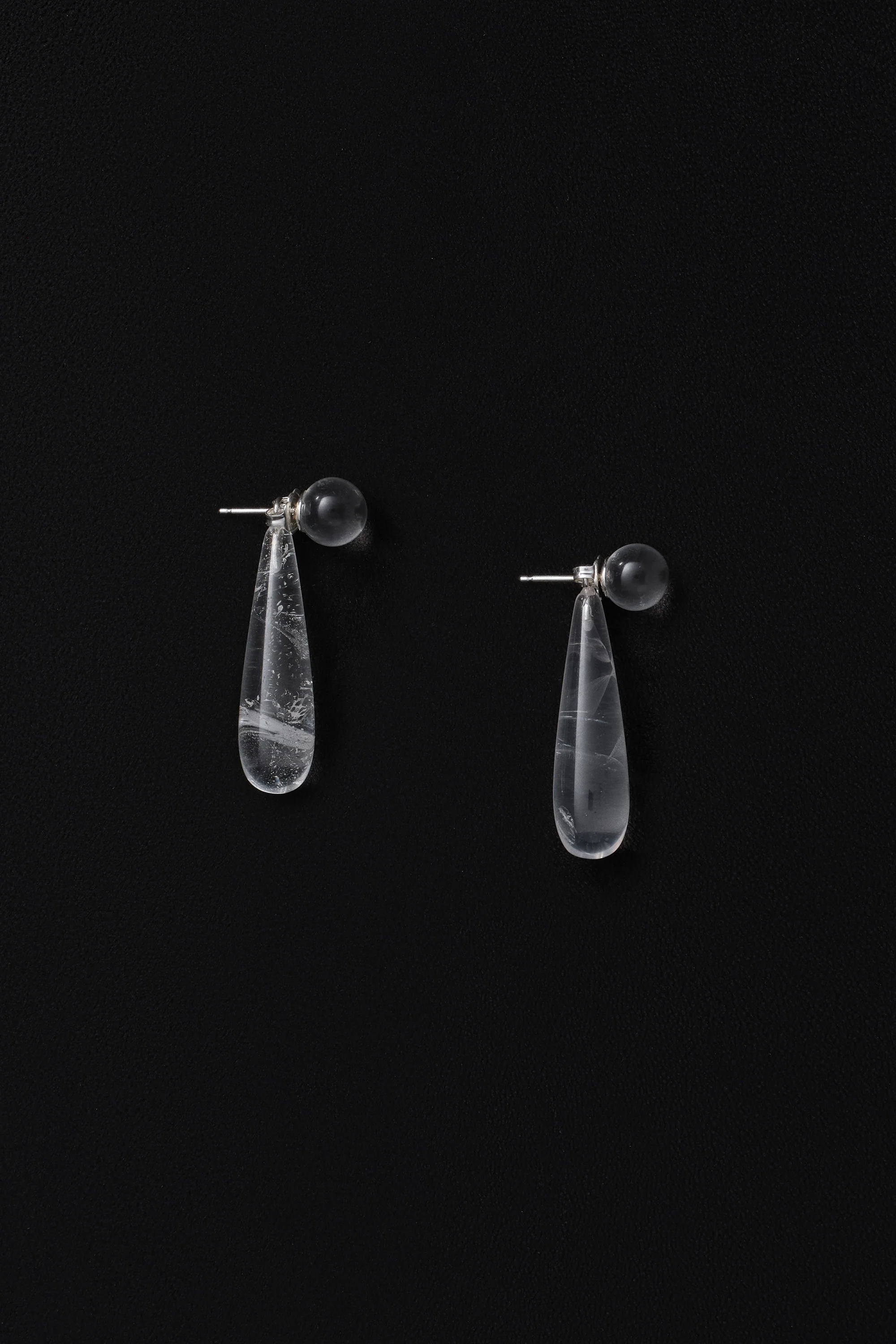 SMALL ANGELIKA EARRINGS IN QUARTZ - Image 3