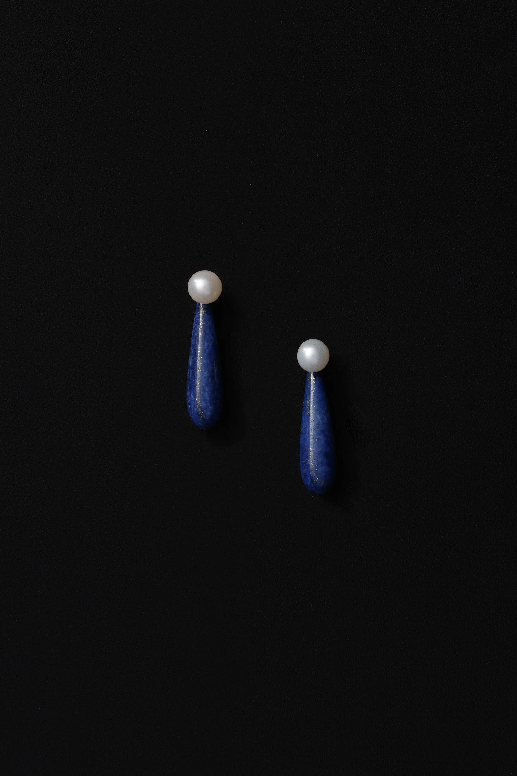 Small Angelyne Earrings in Lapis - Image 2