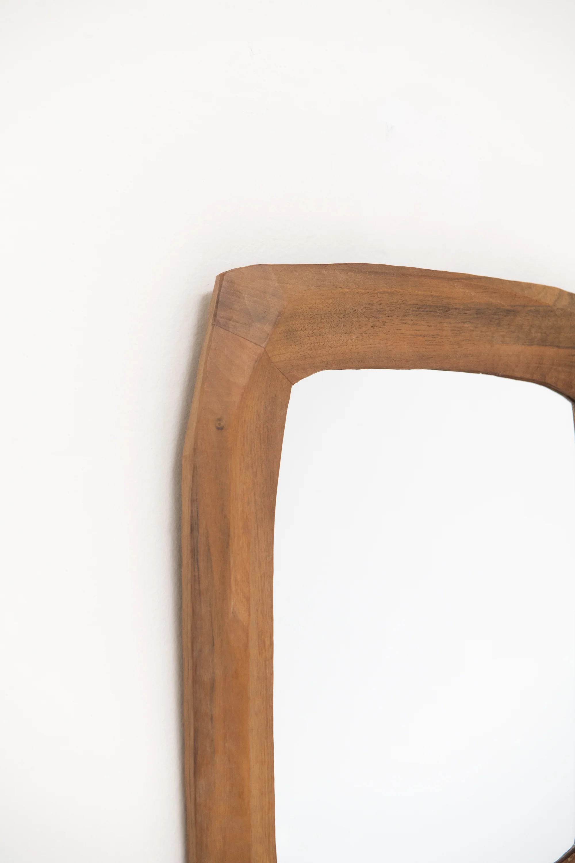 SWISS, ANTHROPOSOPHIC CARVED WOOD MIRROR, C. 1930 - Image 2