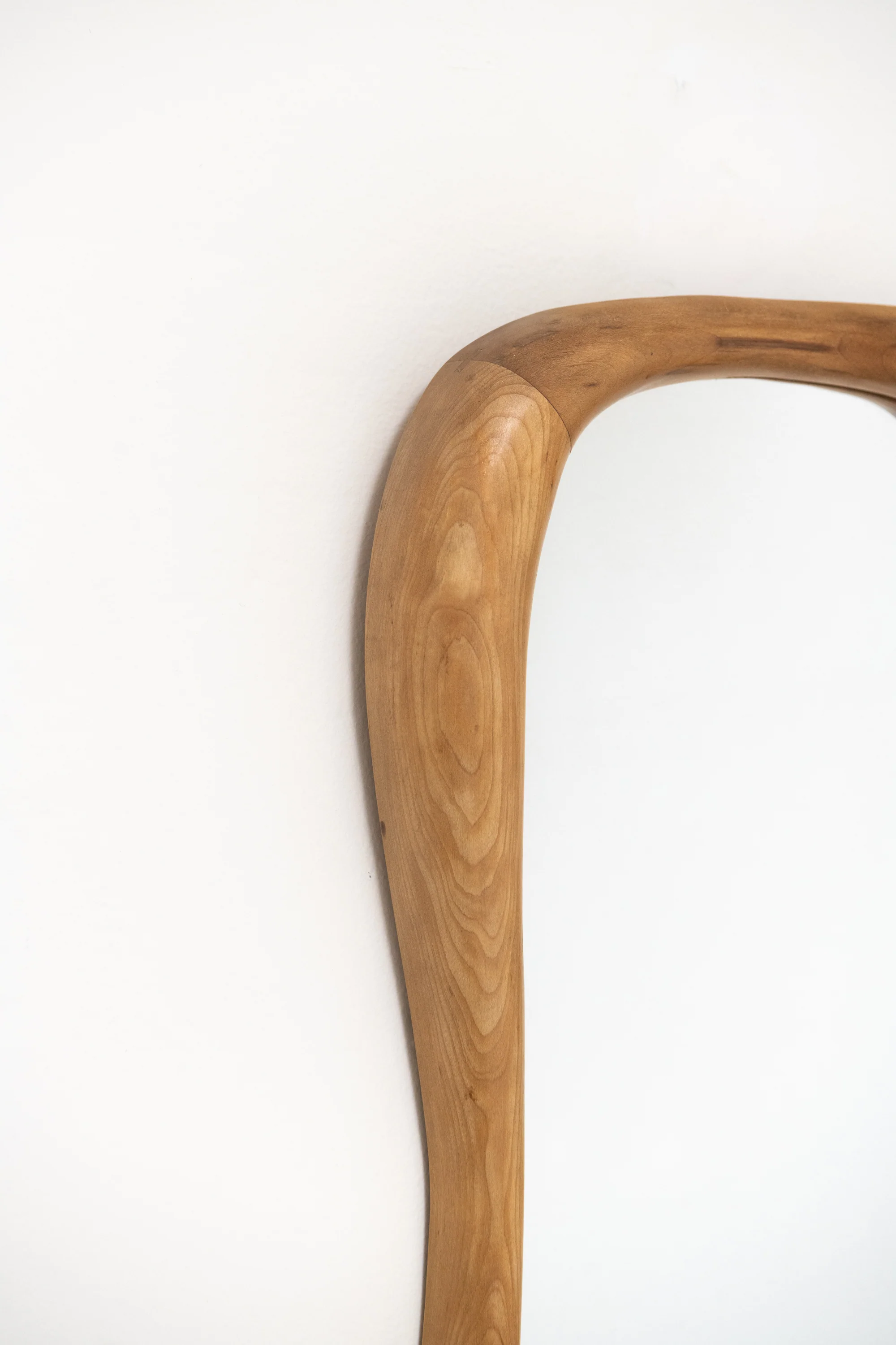 SWISS, SMOOTH CARVED ANTHROPOSOPHIC MIRROR, C. 1930 - Image 2