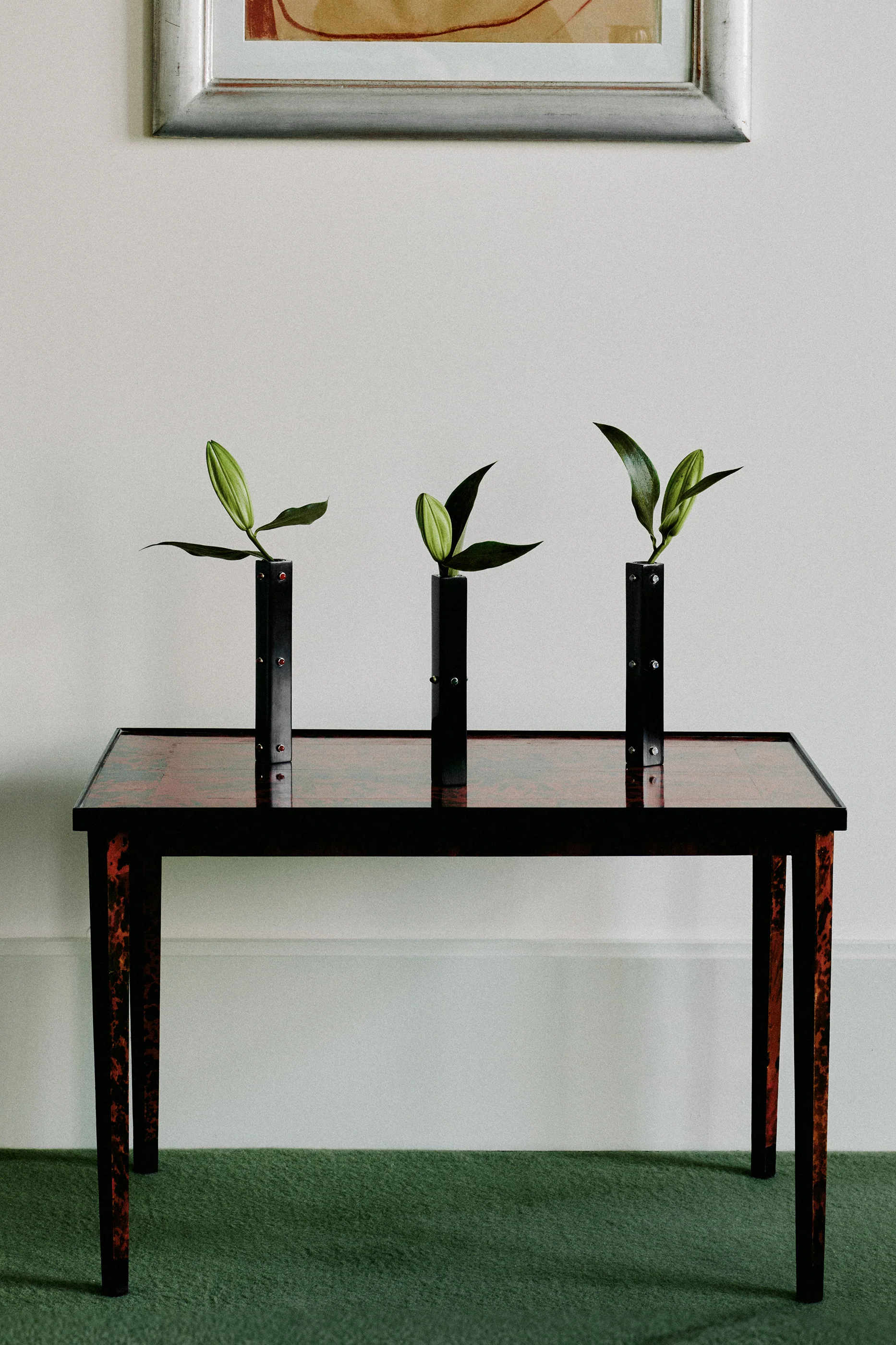 Three Sisters Bud Vase, Jade - Image 6