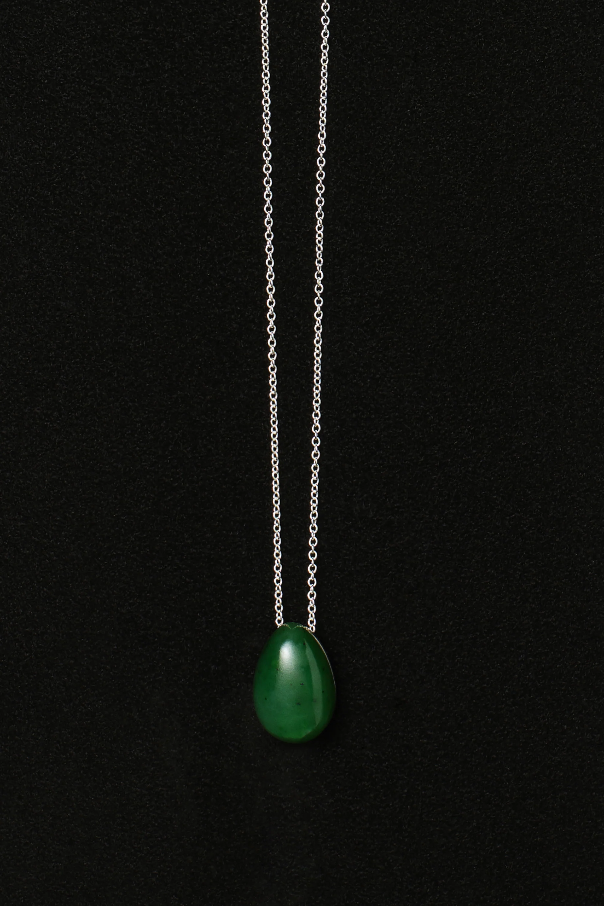 Tiny Egg Pendant in Jade - Image 3