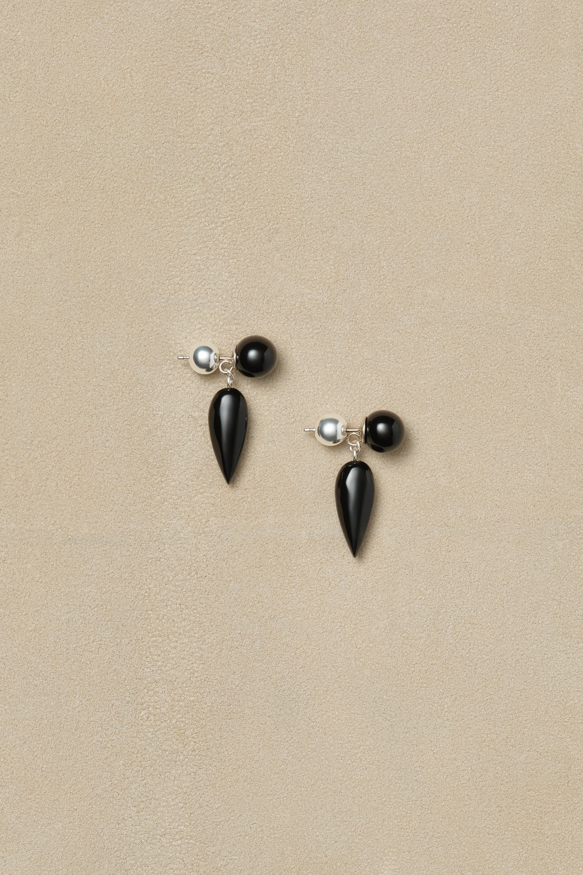 Tiny Phoenician Earrings in Onyx - Image 3